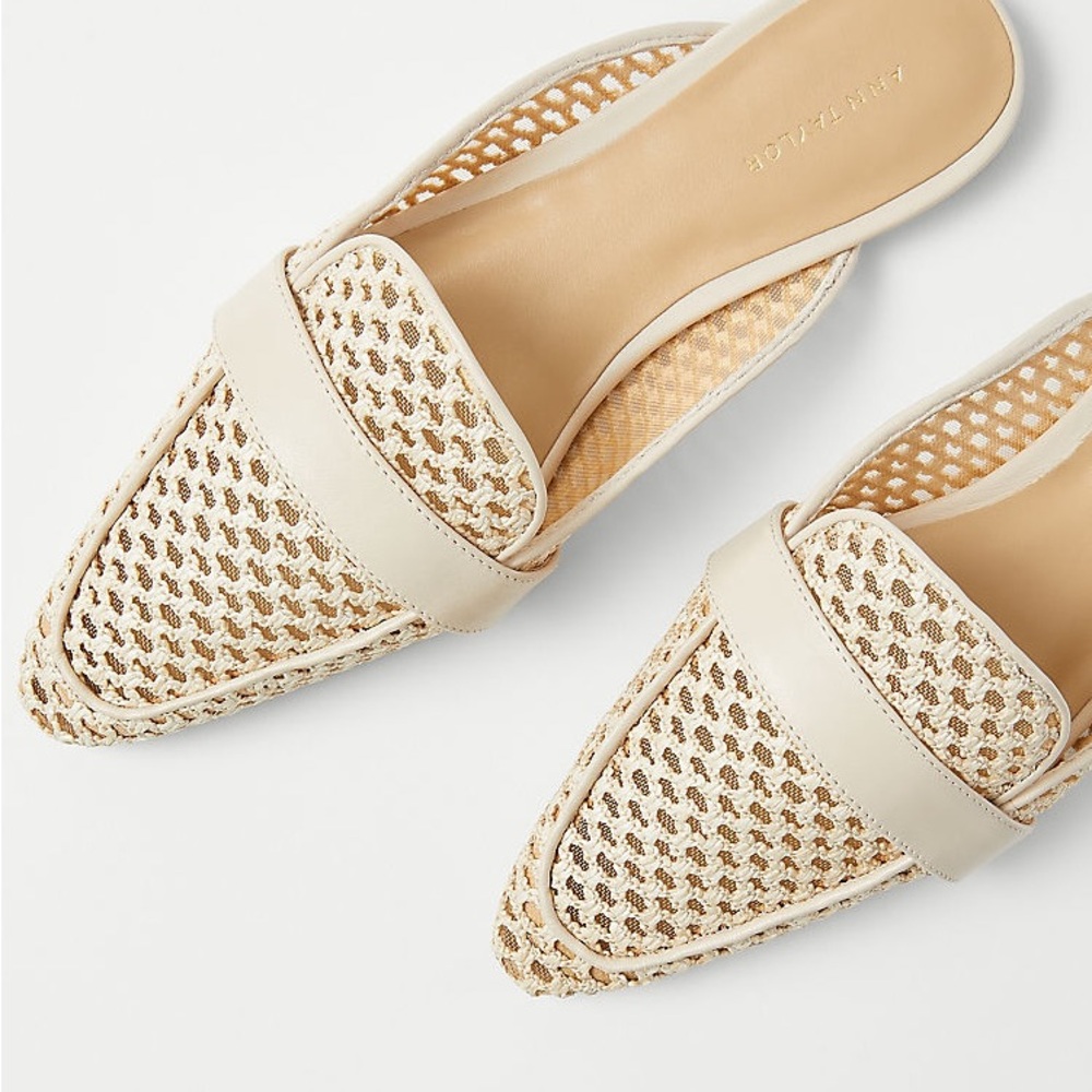 Ann Taylor Woven Mules